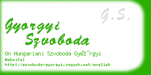 gyorgyi szvoboda business card